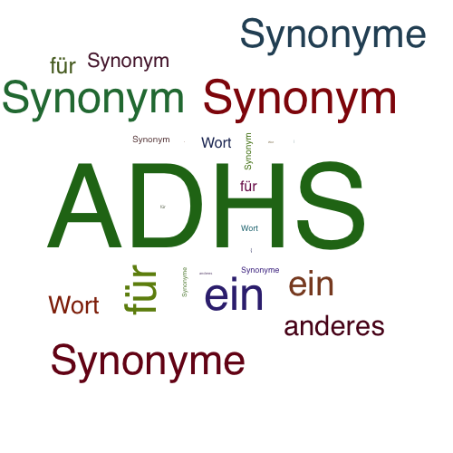 Ein anderes Wort für ADHS - Synonym ADHS