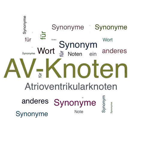 Ein anderes Wort für AV-Knoten - Synonym AV-Knoten