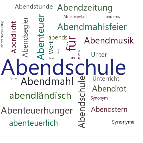 Ein anderes Wort für Abendunterricht - Synonym Abendunterricht