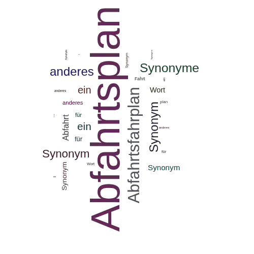 Ein anderes Wort für Abfahrtsplan - Synonym Abfahrtsplan