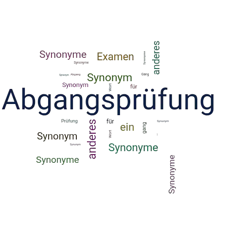 Ein anderes Wort für Abgangsprüfung - Synonym Abgangsprüfung