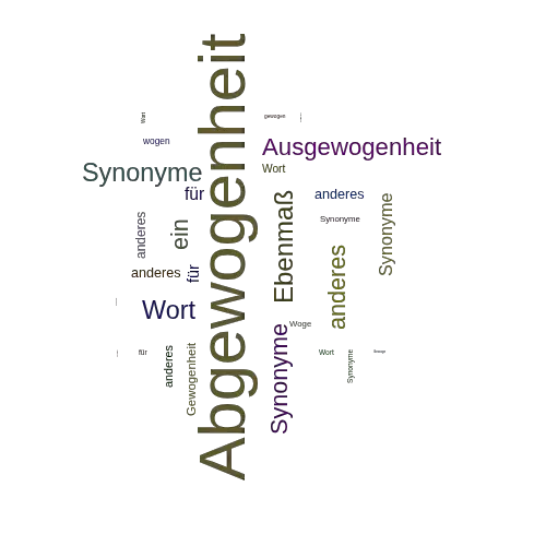 Ein anderes Wort für Abgewogenheit - Synonym Abgewogenheit