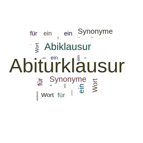 Ein anderes Wort für Abiturklausur - Synonym Abiturklausur
