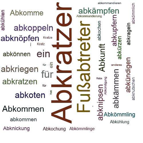 Ein anderes Wort für Abkratzer - Synonym Abkratzer