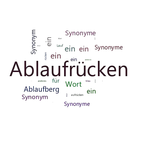Ein anderes Wort für Ablaufrücken - Synonym Ablaufrücken