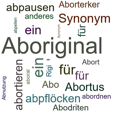 Ein anderes Wort für Aborigine - Synonym Aborigine