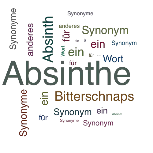 Ein anderes Wort für Absinthe - Synonym Absinthe