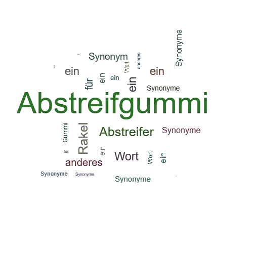 Ein anderes Wort für Abstreifgummi - Synonym Abstreifgummi