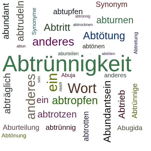 Ein anderes Wort für Abtrünnigsein - Synonym Abtrünnigsein