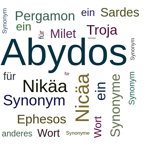 Ein anderes Wort für Abydos - Synonym Abydos