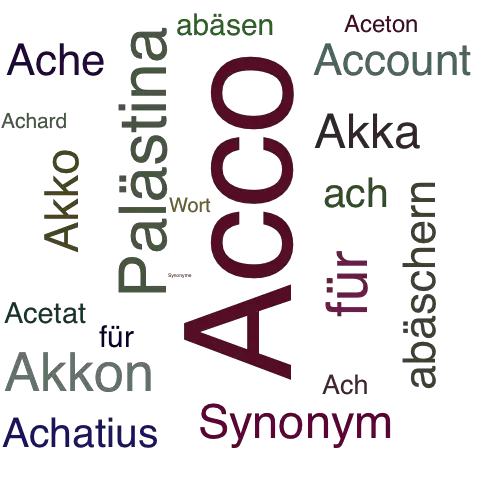 Ein anderes Wort für Acco - Synonym Acco