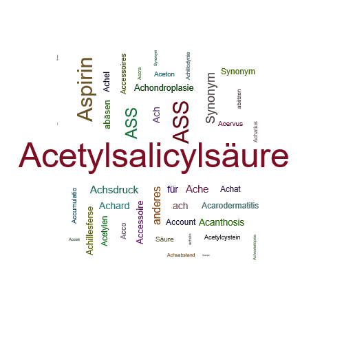 Ein anderes Wort für Acetylsalicylsäure - Synonym Acetylsalicylsäure