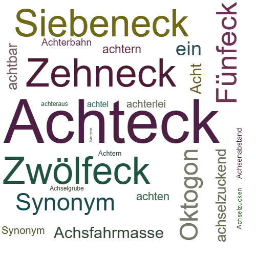 Ein anderes Wort für Achteck - Synonym Achteck