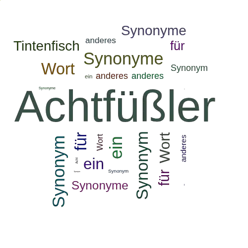 Ein anderes Wort für Achtfüßler - Synonym Achtfüßler