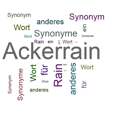 Ein anderes Wort für Ackerrain - Synonym Ackerrain