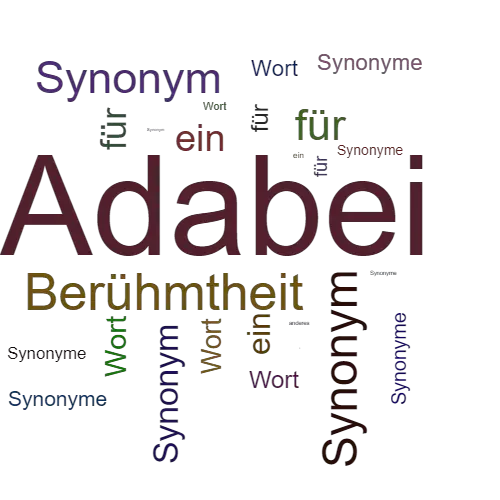 Ein anderes Wort für Adabei - Synonym Adabei