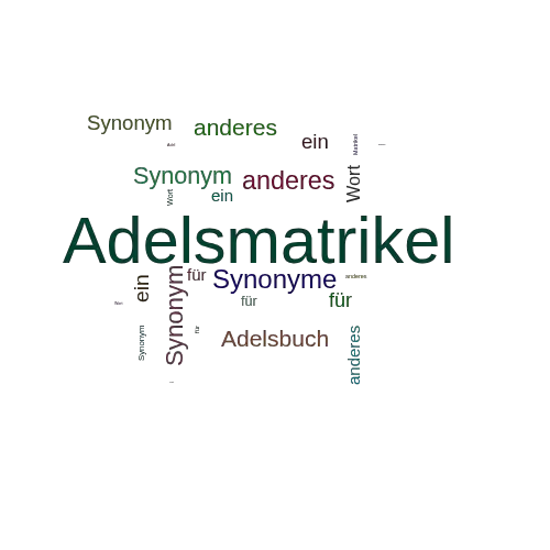 Ein anderes Wort für Adelsmatrikel - Synonym Adelsmatrikel