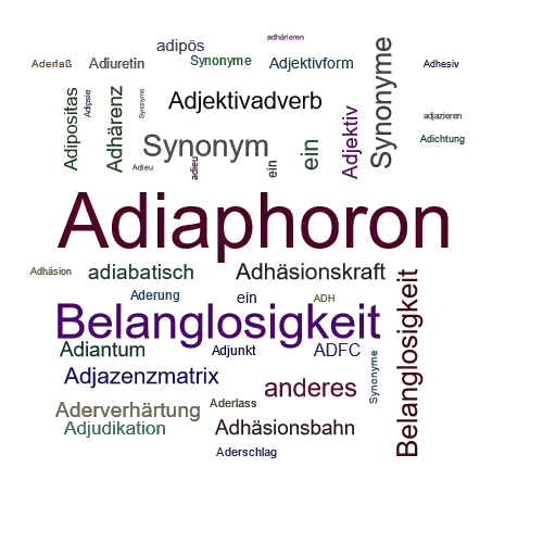 Ein anderes Wort für Adiaphoron - Synonym Adiaphoron