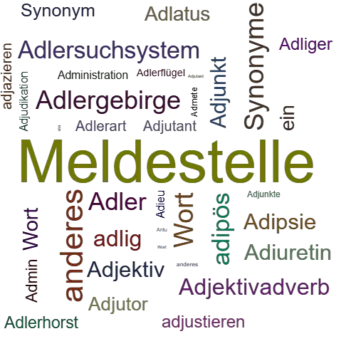 Ein anderes Wort für Adjutantur - Synonym Adjutantur