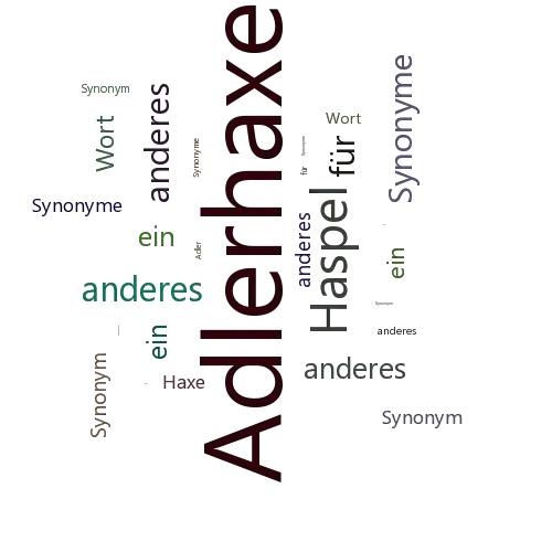 Ein anderes Wort für Adlerhaxe - Synonym Adlerhaxe