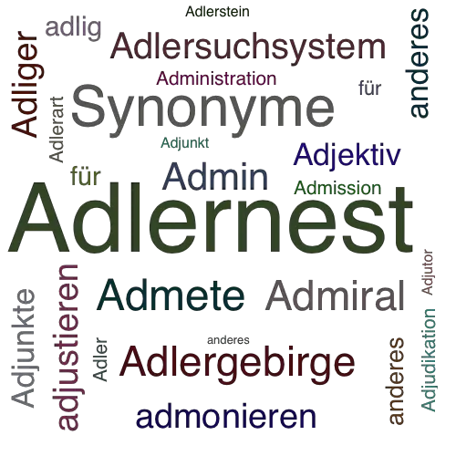 Ein anderes Wort für Adlerhorst - Synonym Adlerhorst
