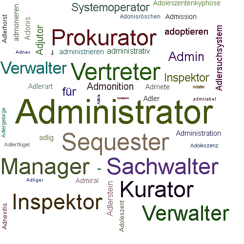 Ein anderes Wort für Administrator - Synonym Administrator