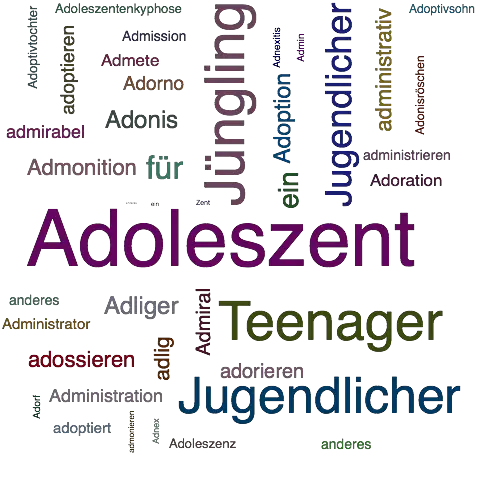 Ein anderes Wort für Adoleszent - Synonym Adoleszent