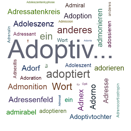 Ein anderes Wort für Adoptiv... - Synonym Adoptiv...