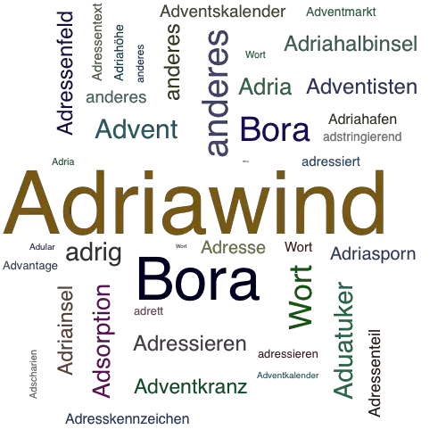 Ein anderes Wort für Adriawind - Synonym Adriawind