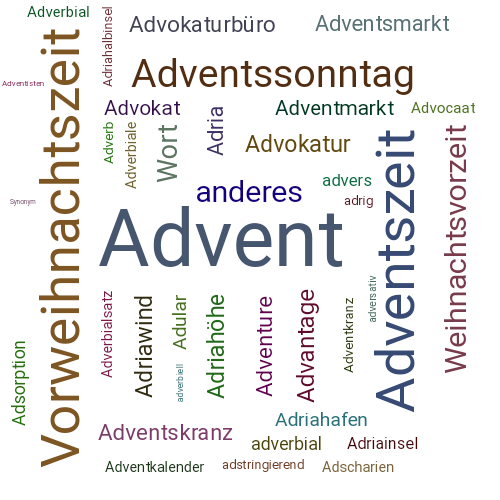 Ein anderes Wort für Advent - Synonym Advent