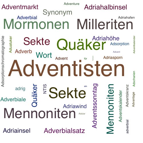 Ein anderes Wort für Adventisten - Synonym Adventisten