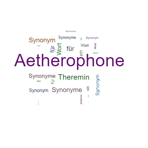 Ein anderes Wort für Aetherophone - Synonym Aetherophone