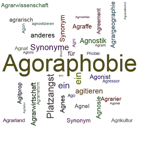 Ein anderes Wort für Agoraphobie - Synonym Agoraphobie