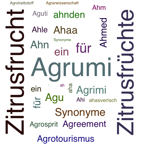 Ein anderes Wort für Agrumen - Synonym Agrumen