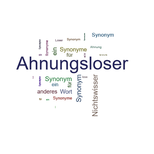 Ein anderes Wort für Ahnungsloser - Synonym Ahnungsloser