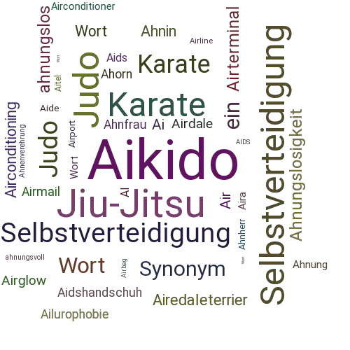 Ein anderes Wort für Aikido - Synonym Aikido