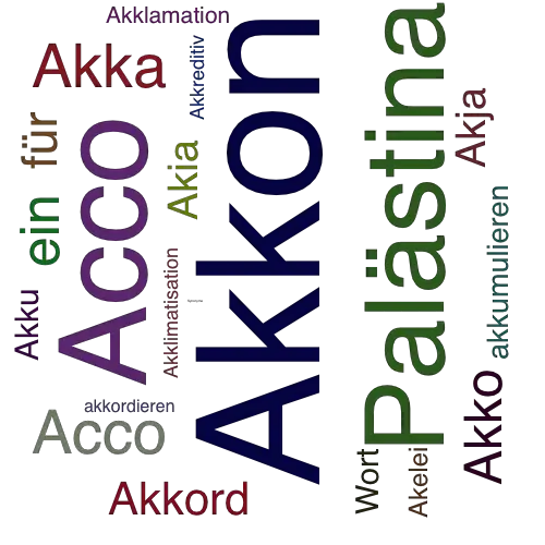 Ein anderes Wort für Akkon - Synonym Akkon