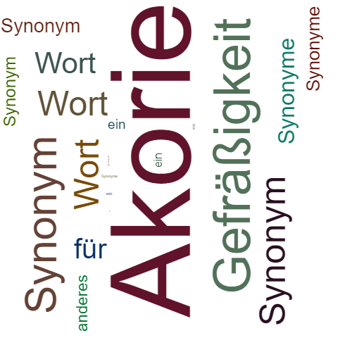 Ein anderes Wort für Akorie - Synonym Akorie