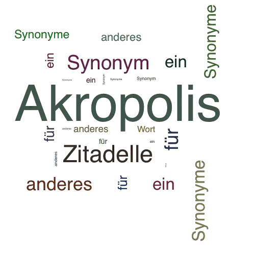 Ein anderes Wort für Akropolis - Synonym Akropolis