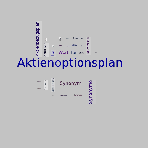Ein anderes Wort für Aktienoptionsplan - Synonym Aktienoptionsplan