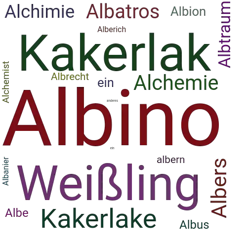 Ein anderes Wort für Albino - Synonym Albino