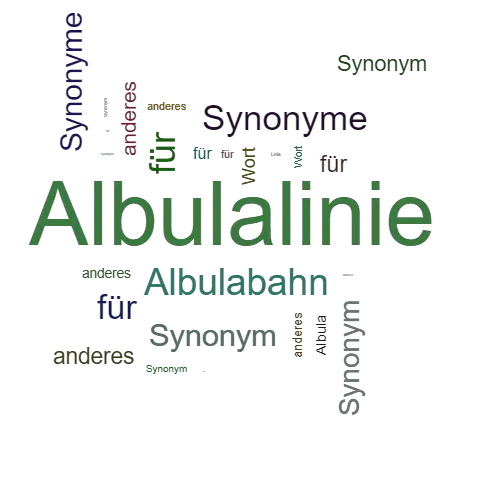 Ein anderes Wort für Albulalinie - Synonym Albulalinie