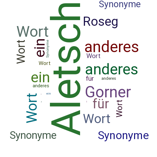 Ein anderes Wort für Aletsch - Synonym Aletsch