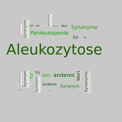 Ein anderes Wort für Aleukozytose - Synonym Aleukozytose