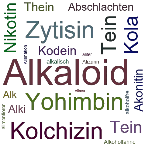 Ein anderes Wort für Alkaloid - Synonym Alkaloid