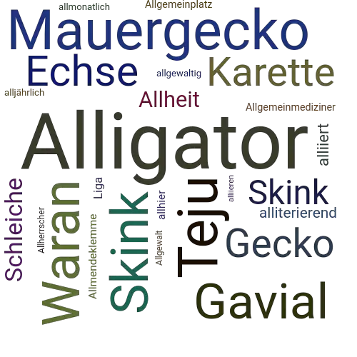 Ein anderes Wort für Alligator - Synonym Alligator