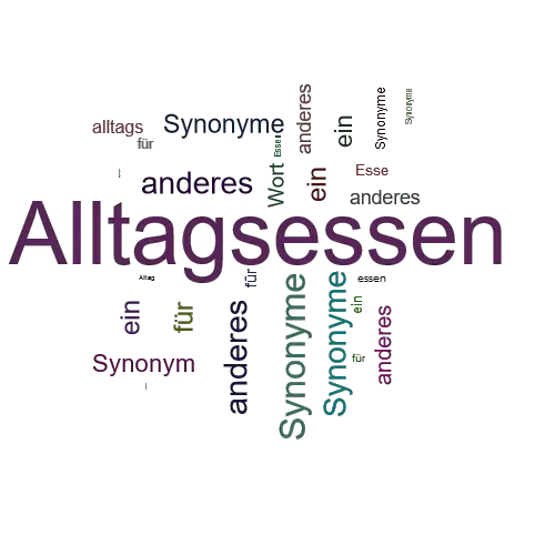 Ein anderes Wort für Alltagsessen - Synonym Alltagsessen