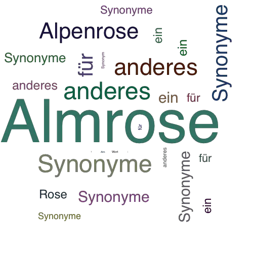 Ein anderes Wort für Almrose - Synonym Almrose