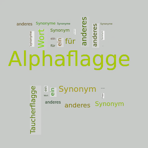 Ein anderes Wort für Alphaflagge - Synonym Alphaflagge