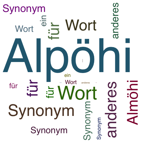 Ein anderes Wort für Alpöhi - Synonym Alpöhi